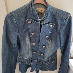 Boom Boom Jeans Military Blazer Jean Jacket Medium